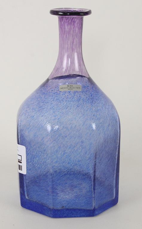 VAS/FLASKA, glas, Bertil Vallien, Boda Artist Collection, sign.