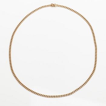 Kaulakoru, 14K kultaa. Kultaseppä Antero Ojala, Helsinki 1991.