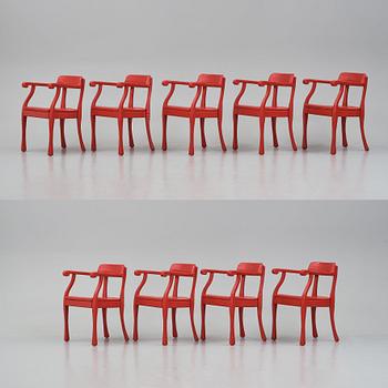 Jens Fager, a set of 9 "Raw" armchairs for Muuto, Denmark, post 2008.