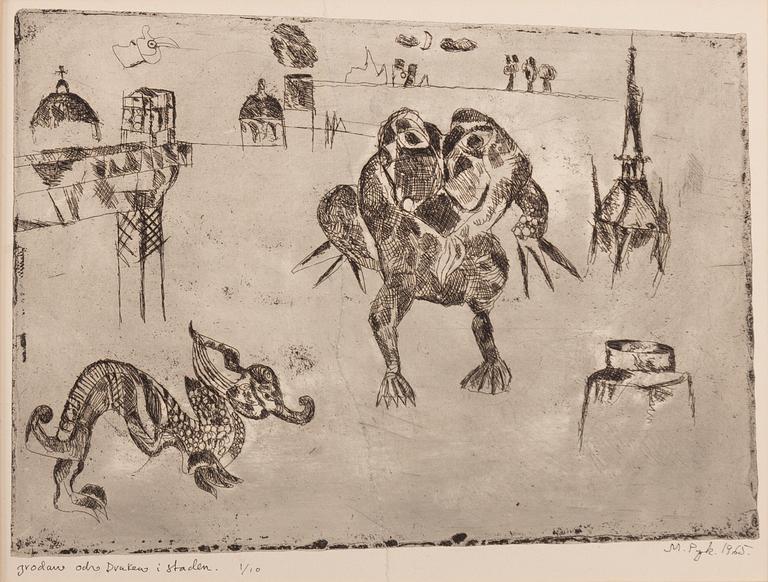 Madeleine Pyk, "Grodan och Draken i staden" (The Frog and the Dragon in the City).
