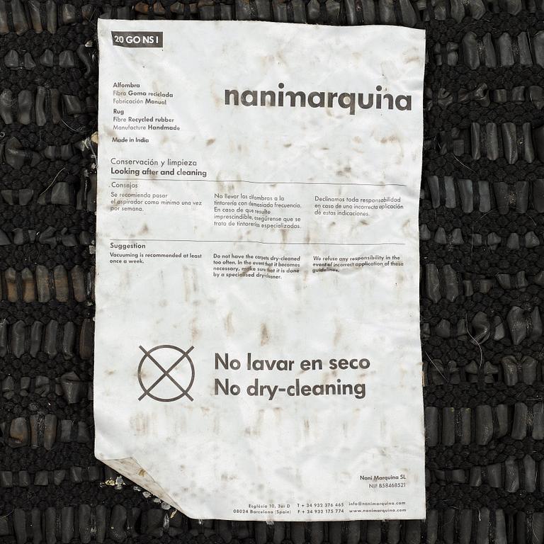 Ariadna & Nani Miquel & Marquina, A CARPET, "Bicicleta Rug", handmade of recycled rubber, designed for Nanimarquina.