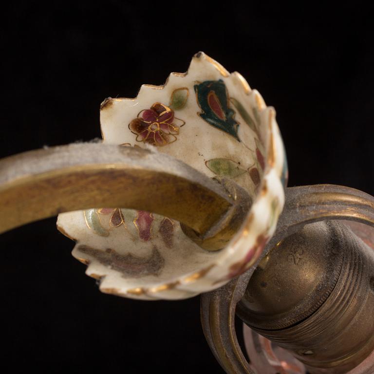 An early 1900s ceiling light.