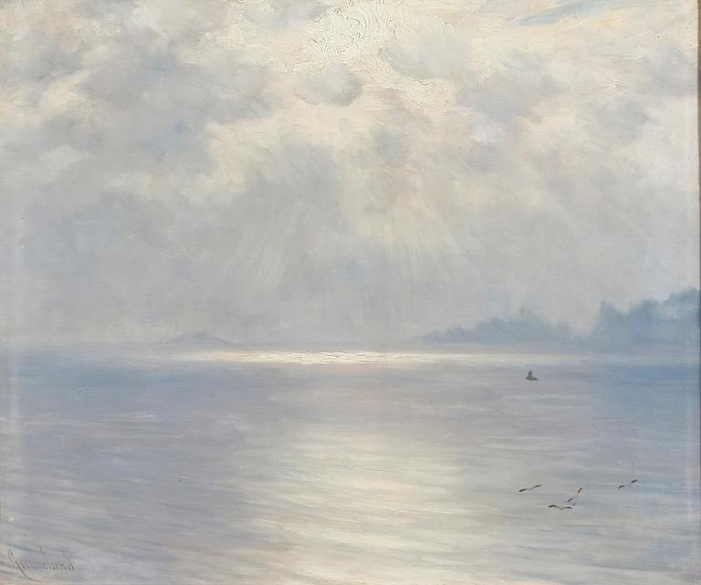 GRIMELUND, JOHANNES MARTIN, olja på duk. Sign.