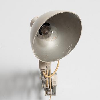 Swing-arm lamp, Germany, mid-20th century.