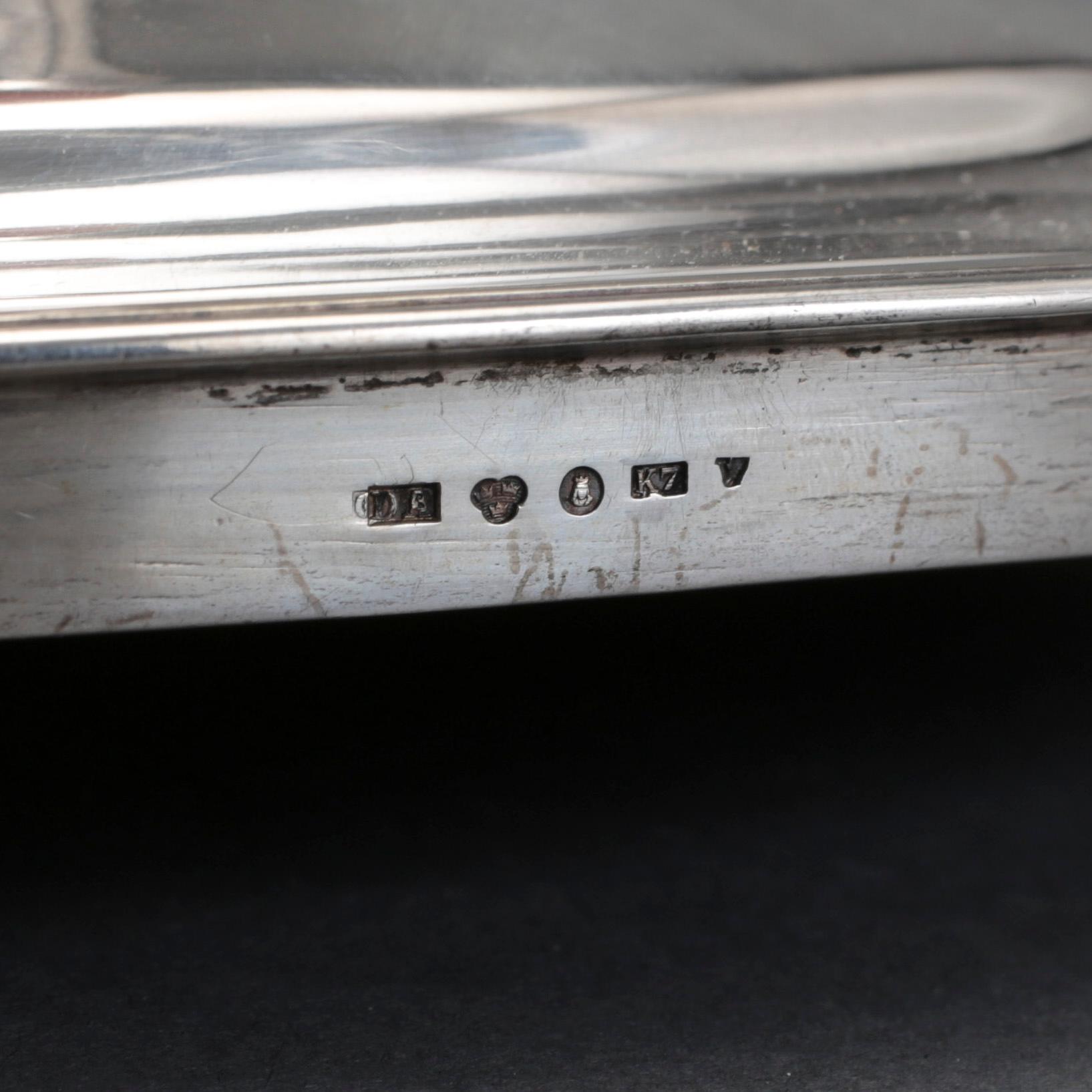 SOCKERSKÅL, silver, David Andersen & Co, Stockholm 1912. Vikt ca 635g.