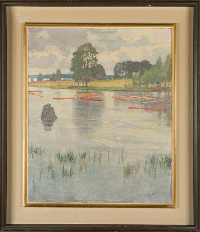 Wilho Sjöström, oil on canvas, signed and dated 1943.