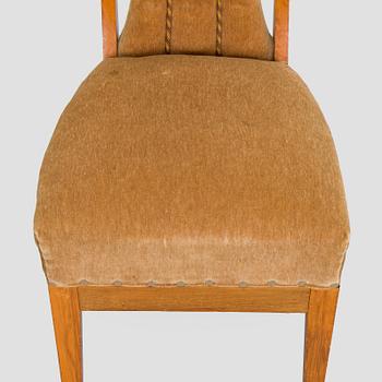 Adolf Koskinen, table and 4 chairs, for Elias Hollo Puunjalostustehdas, 1910s/1920s.