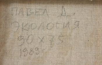 OKÄND KONSTNÄR, olja på duk, sign o dat 1989.