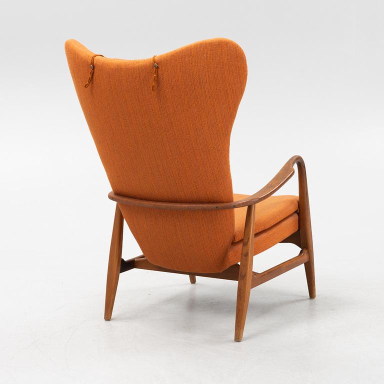 Ib Madsen & Hans Henry SChubell, a 'MS 4 High' armchair, Madsen & Schubell Co, Denmark, 1940's/50's.