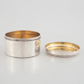 A Swedish silver box, mark of Adolf Zethelius, Stockholm 1820.
