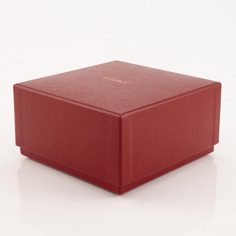 A Cartier "Love" bracelet in 18K rose gold with round brilliant-cut diamonds.