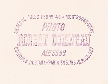 ROBERT DOISNEAU, gelatin silver print, stamped a tergo.