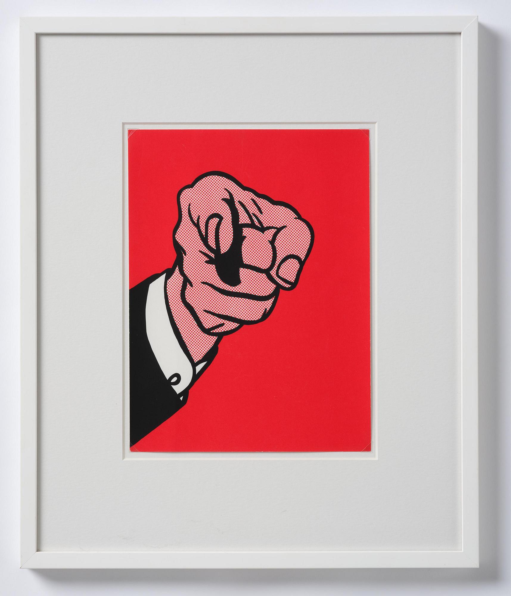 Roy Lichtenstein, "Finger Pointing", ur "New York Collection for Stockholm".