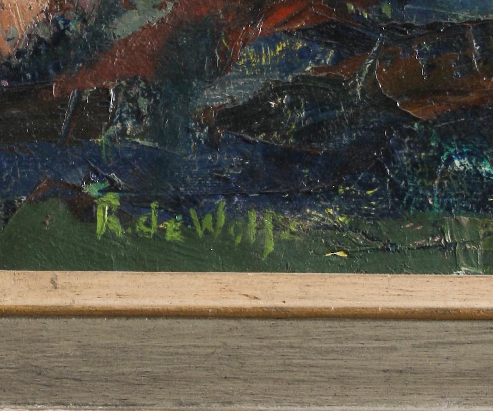 RONALD DE WOLFE, olja på duk, sign.