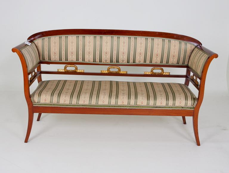 SALONGSMÖBLEMANG, 5 delar. Empirestil.