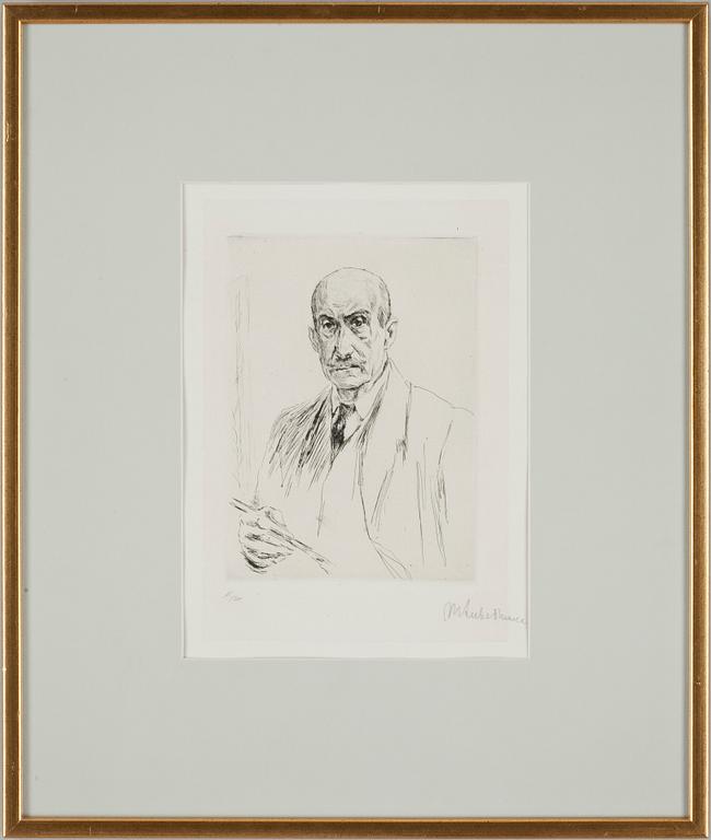 MAX LIEBERMANN, torrnålsgravyr, signerad o numrerad i blyerts 1/120.