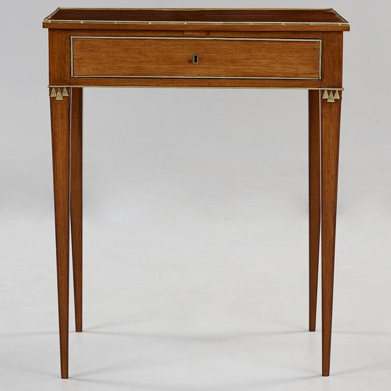 A late Gustavian late 18th century Lady's working table.