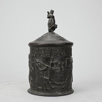 TOBAKSBURK, gjutjärn, Hällefors bruk, bär datering 1798.