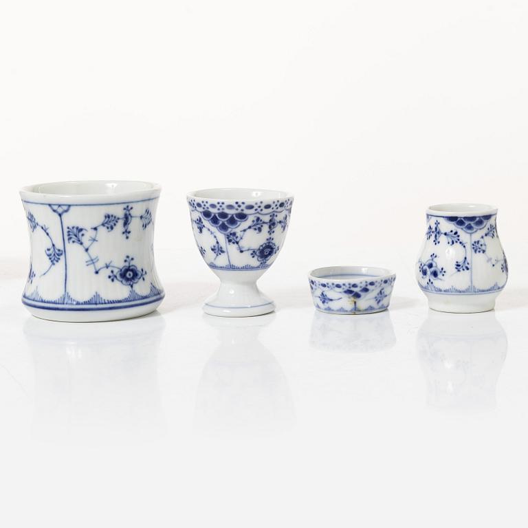 Royal Copenhagen, A part Royal Copenhagen blue fluted coffee service, Denmark, 20th century. (33 pieces).