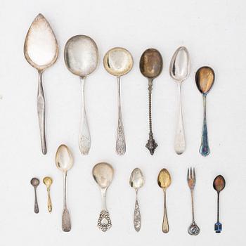 Cutlery, 28 pieces, silver, including Georg Jensen.
