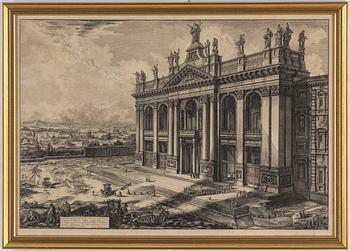 GIOVANNI BATTISTA PIRANESI, after, etchings, 2. 19th Century.