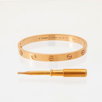 An 18K gold "Love" bracelet by Cartier.