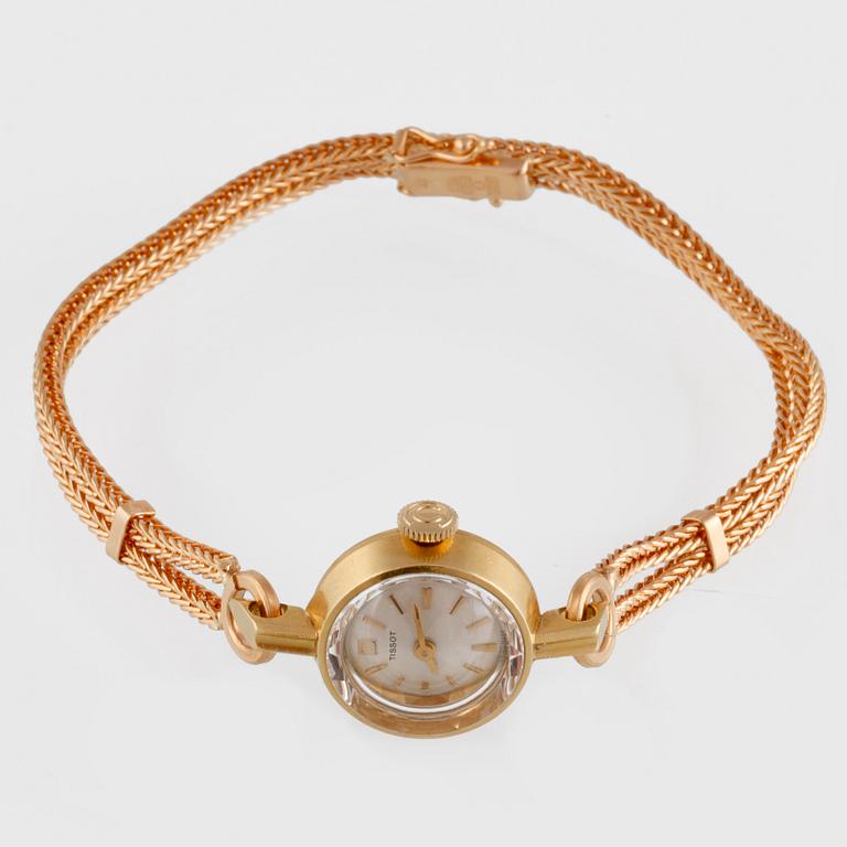 ARMBANDSUR, Tissot, 18K guld, vikt 18g.