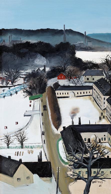 Lars Boëthius, Karlberg Castle in winter dress.