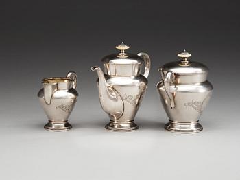 MOCKASERVIS, 3 delar, icke identifierad mästare, Moskva 1800-talets slut.