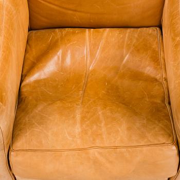 LE CORBUSIER, PIERRE JEANNERET & CHARLOTTE PERRIAND, fåtölj, "LC-2", Cassina, Italien.