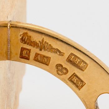 Wiwen Nilsson, manschettknappar, ett par, Lund 1960, 18K guld.