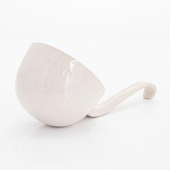 Kyllikki Salmenhaara, a stoneware ladle, signed KS.