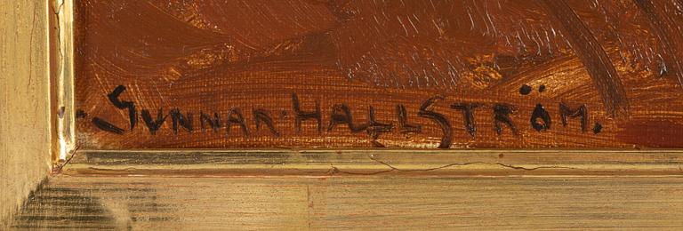 Gunnar Hallström, oil on canvas, signed.