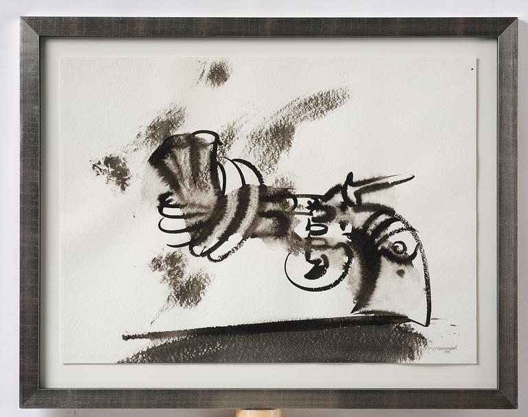 Carl Fredrik Reuterswärd, "Non Violence".