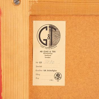 Ewa Wrangel and Lars-Göran Nilsson, hall furniture and mirror, Glas & Trä, Hovmantorp, second half of the 20th century.