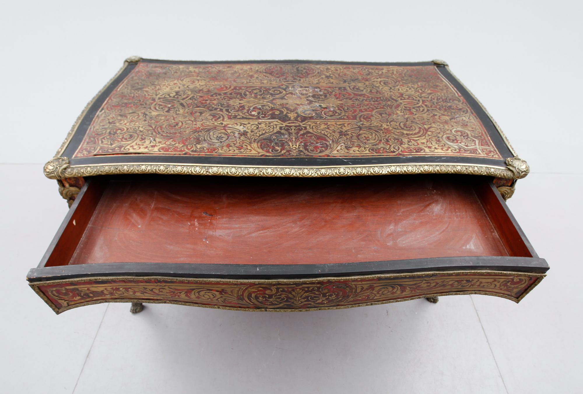 SKRIVBORD, boulle-arbete, Frankrike, 1800-tal.