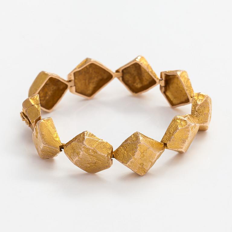 Björn Weckström, rannekoru, "Koskikivet", 14K kultaa.