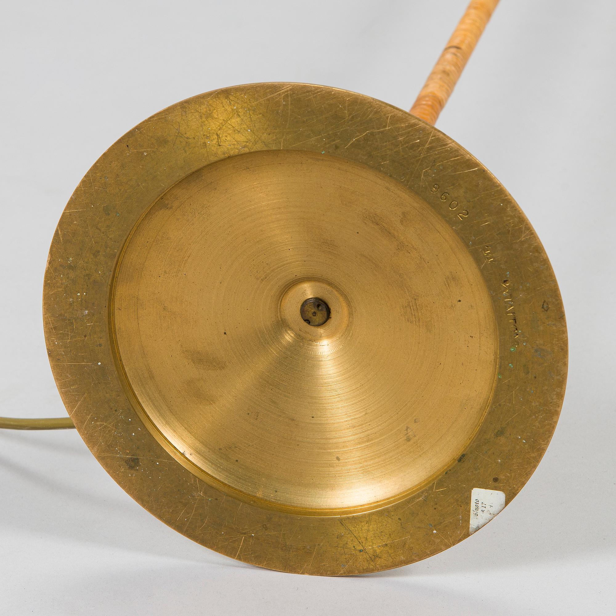Paavo Tynell, A mid-20th Century floor lamp model 9602 for Taito, Finland.