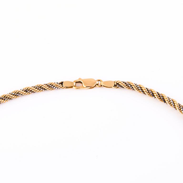 A 14K gold necklace, Kellomiehet Oy, Helsinki, Finland.