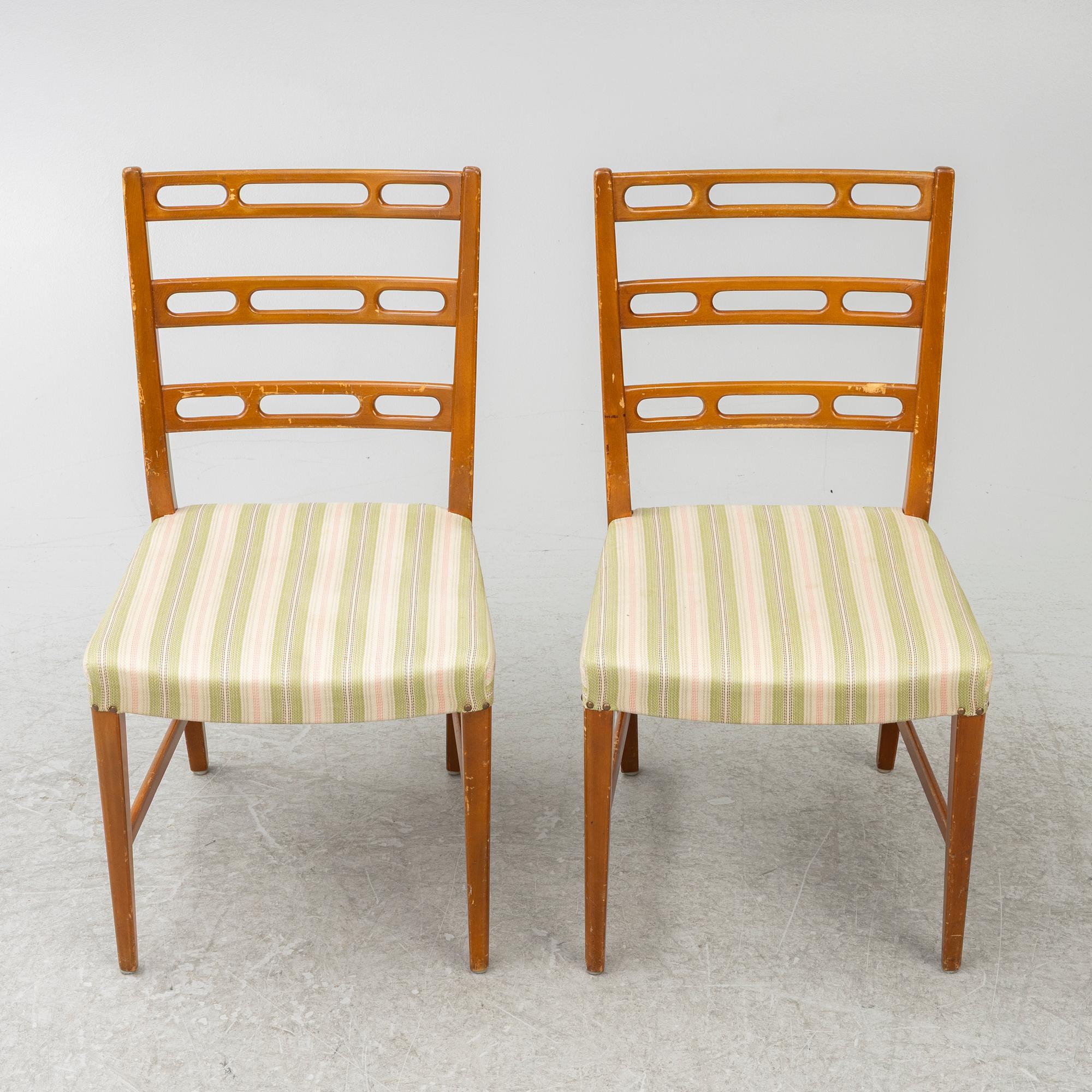David Rosén, stolar, 6 st, "Futura", Nordiska Kompaniet, 1950-tal.