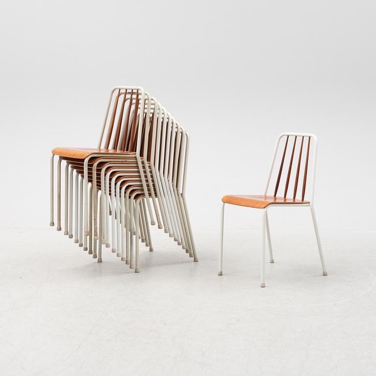 A set of eleven chairs by Bjärnums Slöjdfabrik AB, mid 20th Century.