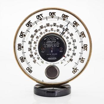 A mid-20th century barometer, Jaeger, model 7.A.B, France.