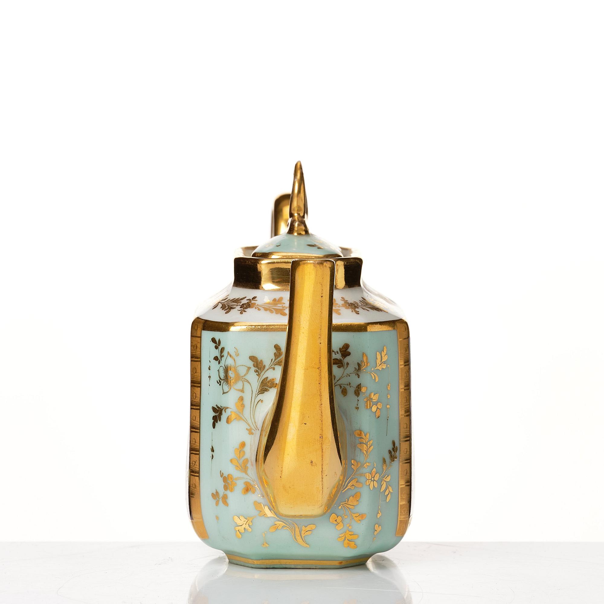 Tete a Tete, porslin. Frankrike, Paris, senempire, 1800-tal.