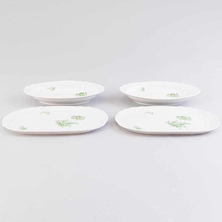 A 51-piece Hutschenreuther Selb Dresden porcelain dinner set, Bavaria Germany.