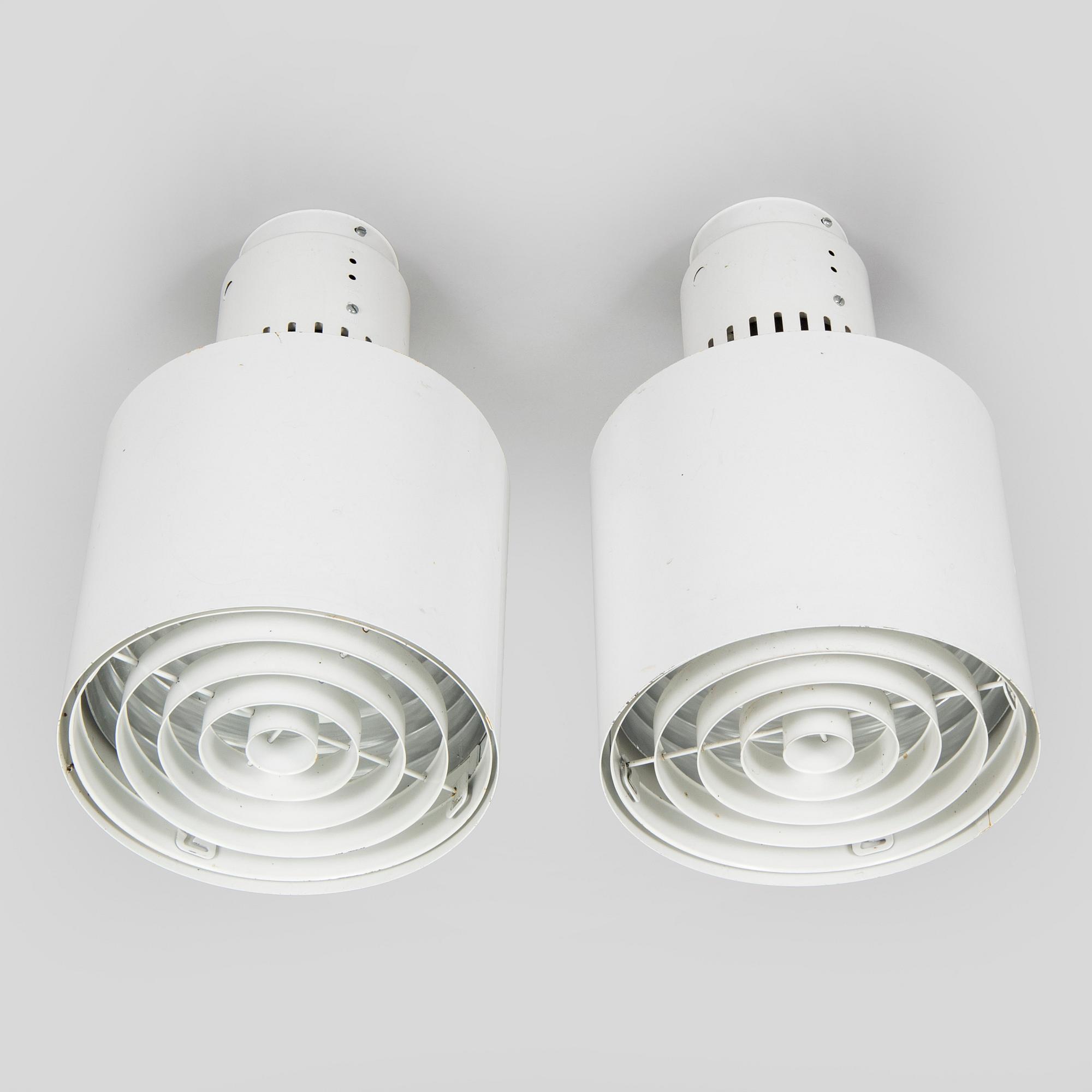 Lisa Johansson-Pape, taklampor, ett par, modell 120-080, Stockmann Orno 1960-tal.