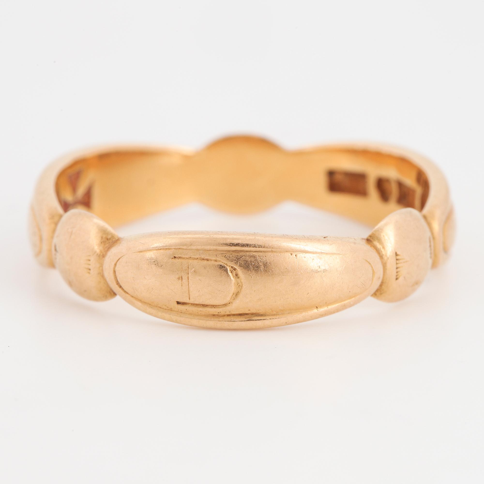 RING, ordensring, 18K guld.