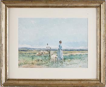Emma Löwstedt-Chadwick · EMMA LÖWSTEDT-CHADWICK, tillskriven, akvarell.