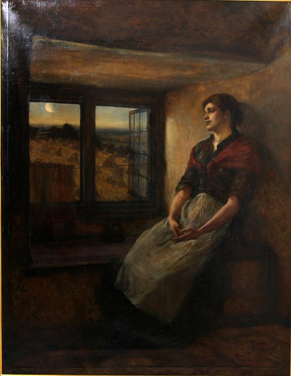 ELLEN CLACY, olja på duk, sign.