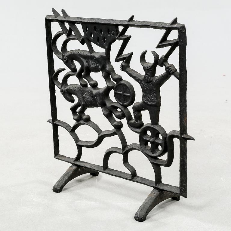 1960s cast iron spark protection by Olle Hermansson.