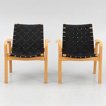 Yngve Ekström, armchairs, a pair, "Laminett", Swedese, second half of the 20th century.